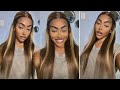 Highlight Kinky Straight Natural 4C Lace wig installation ft. Klaiyi Hair | PETITE-SUE DIVINITII