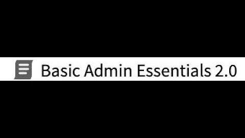 Basic Admin Essentials Host Commands