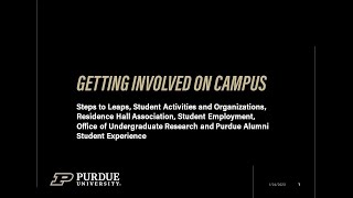 Full Parent and Family Connections   Getting Involved on Campus Update