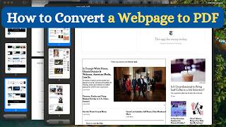 How to Convert a Webpage to PDF News