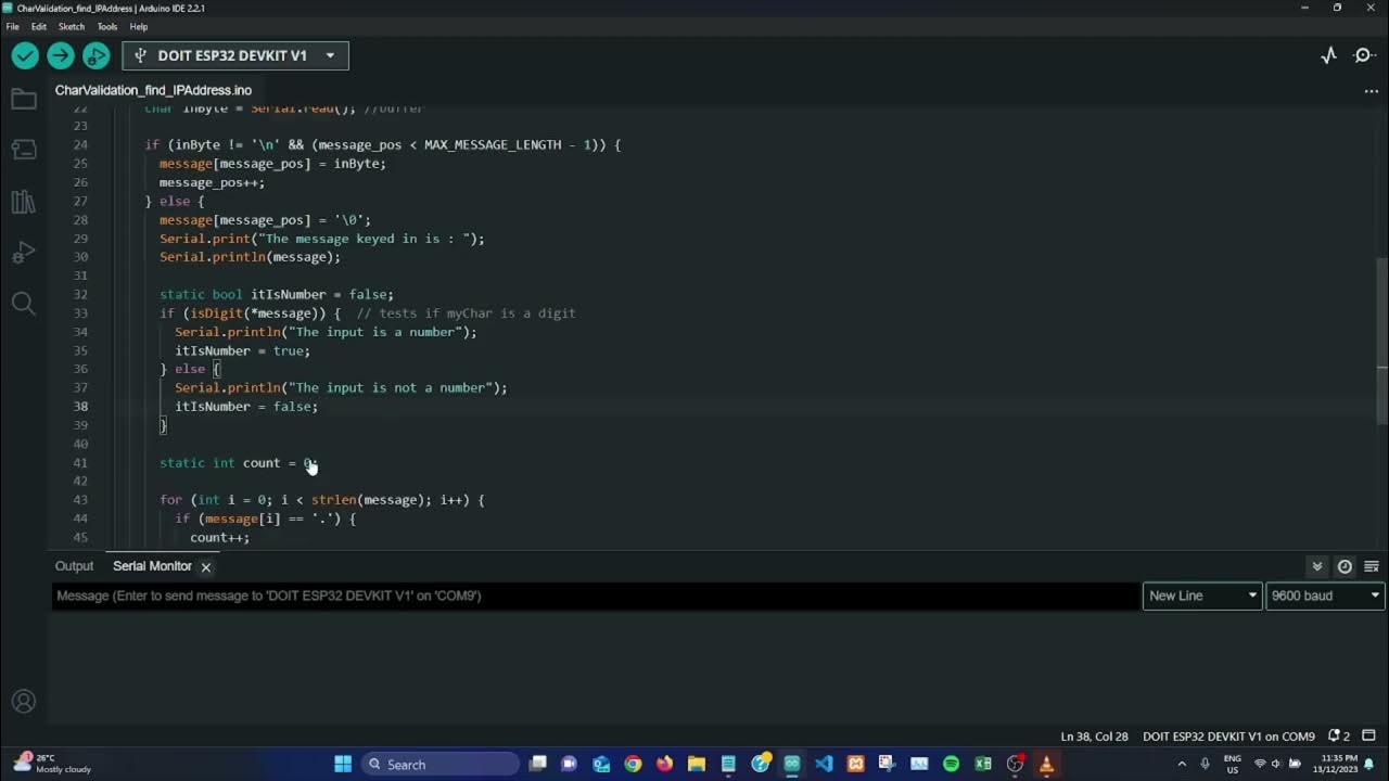 Char Array Processing with Arduino (Finding IP Address) - YouTube image.