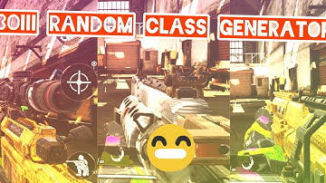 BLACK OPS III Random Class generator on COD MOBILE?