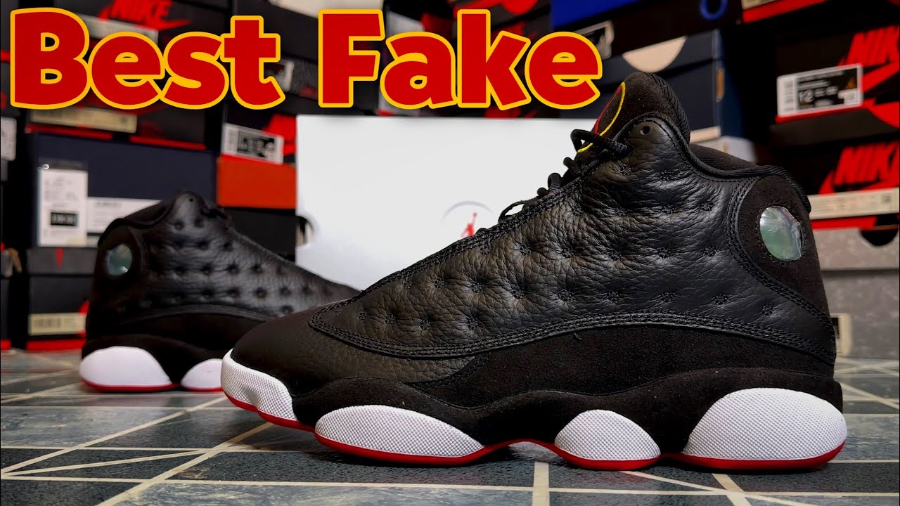 jordan 13 black cat real vs fake