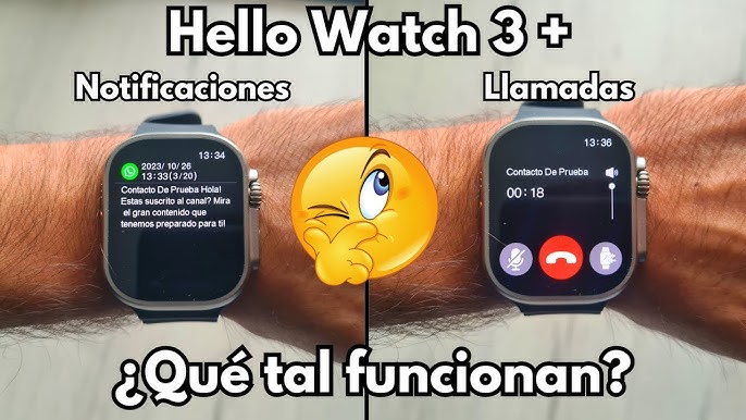 Reloj Inteligente Hello Watch 3+ 4g Rom Amoled Con 4 Correa