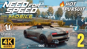 Need For Speed Mobile - Gameplay (Police Pursuit) Ultra Graphics 4K 60Fps Android (APK Download)