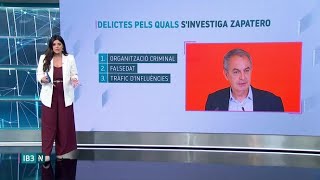 Quins són els delictes que s'investiguen a Zapatero?