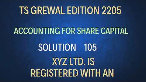 solution105  |  Shares | Ts grewal | Edition 2025 @sethsaccountancytricks