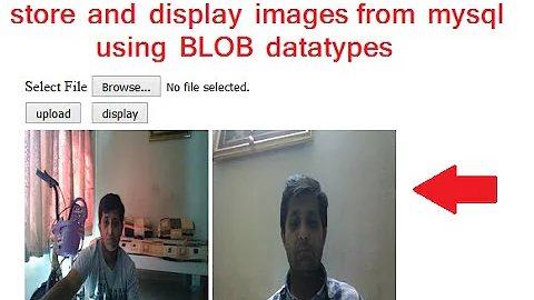 PHP: store and view and delete images from mysql database  (BLOB datatypes)