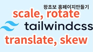 15. tailwindcss 의 scale, rotate, translate, skew