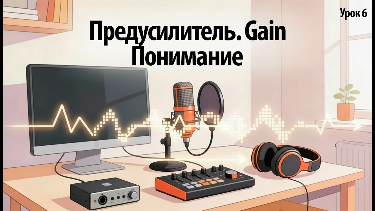 6. Предусилитель Gain Понимание (КУРС: ТРЕК С НУЛЯ В ДОМАШНЕЙ СТУДИИ)