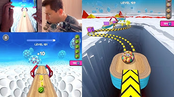 Going Balls 121-130 Levels Walkthrough on iPad Pro - Mobile Game for Android / iOS