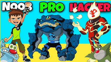 NOOB vs PRO vs HACKER 😱।। (E1) Ben 10 Vilgax Attacks With Oggy Jack and Bob Funny Gameplay 😂