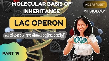 MOLECULAR BASIS OF INHERITANCE - LAC OPERON /NEET/XII/ MALAYALAM