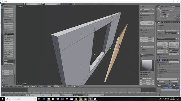 Modeling Modern Interior Window in Blender Time lapse video