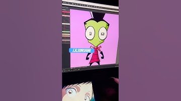 Intro to 2d rigging animation part 1 #invaderzim #cartooncharacters #2danimation
