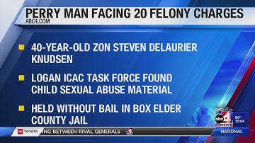 Utah man faces 20 felony child exploitation charges, officers say