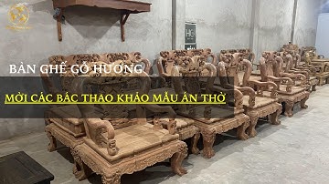 Bộ Bàn Ghế Minh Quốc Đào Chim Bản Đặc Biệt 2023 Gỗ Hương - Đồ Gỗ Quân Nga