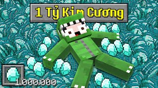 MINECRAFT BEDWARS, SỞ HỮU 1 TỶ KIM CƯƠNG VÀ HEO CHĂM CHỈ HACKER TROLL NOOB TEAM