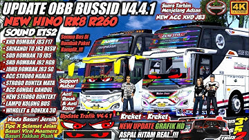 UPDATE NEW !! OBB BUSSID V4.4.1 HINO RK8 ETS2 | GRAFIK HD & BASURI VIRAL | Bus Simulator Indonesia
