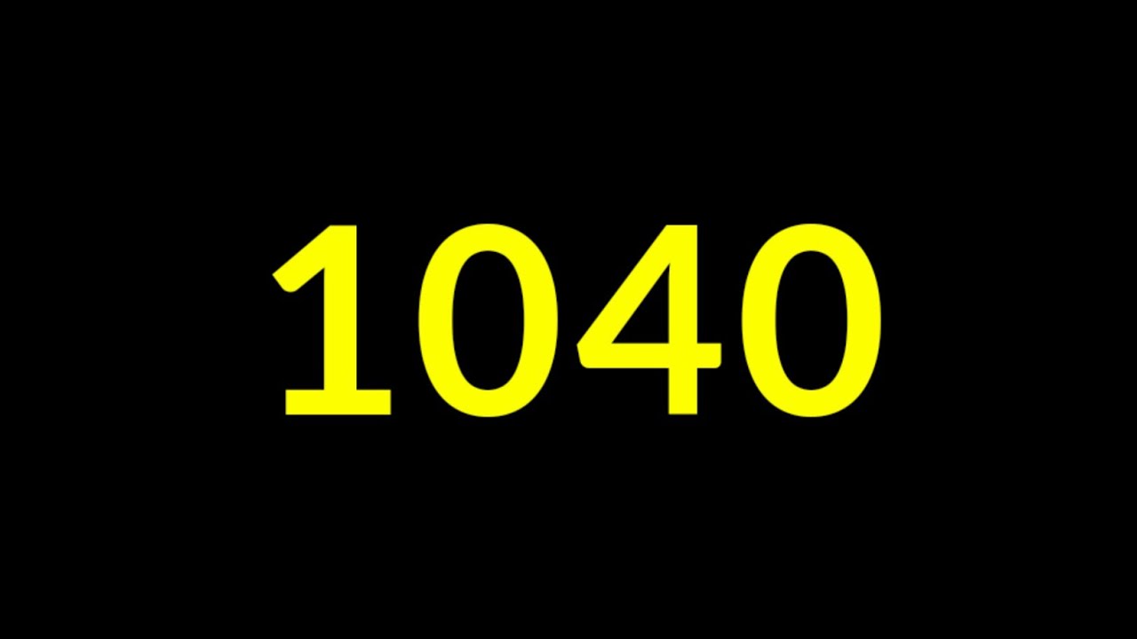 1040 Seconds Countdown Timer With Sound Effect