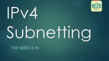 Sub Netting IPv4 Addresses
