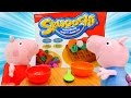 Video mit Peppa: mach Waffeln aus Knete.