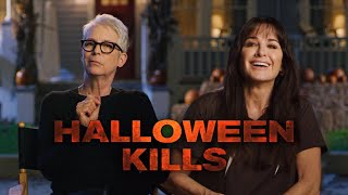 Jamie Lee Curtis \& Kyle Richards Interview - Halloween Kills (2021)