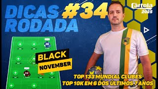 A TOUGH ROUND AND MANY DOUBTS! Tips for Round 34 of Cartola FC 2025 screenshot 1