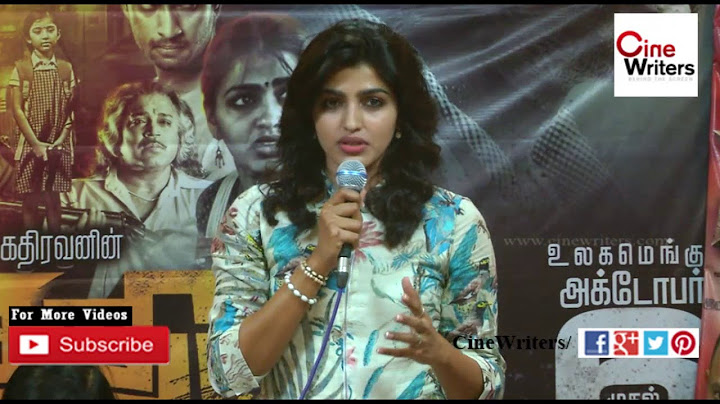 Sai Dhanshika Speech at Vizhithiru Press Meet