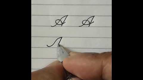 English Cursive Handwriting A