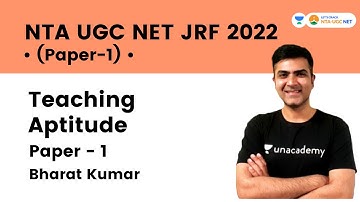 Most IMP Topics - Teaching Aptitude | NTA UGC NET JRF 2022 | Bharat Kumar | Let