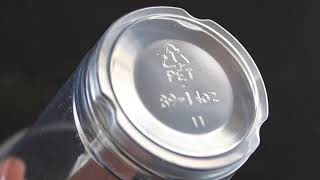 14oz clear custom logo printed bubble tea cold coffee pet plastic  cups smoothies cup with cover