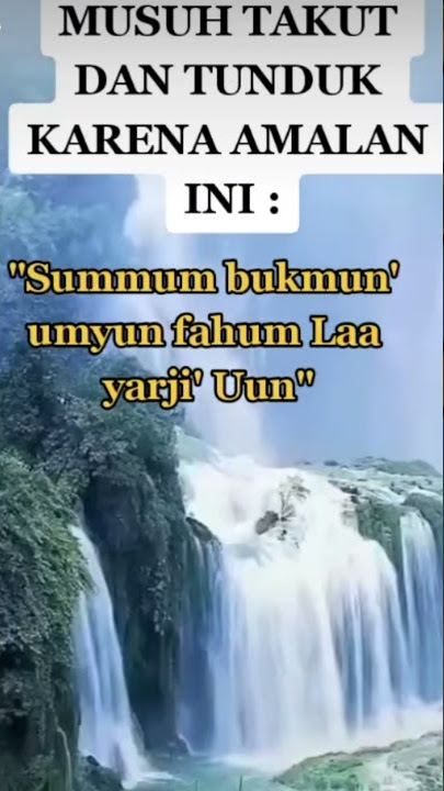 MUSUH TAKUT DAN TUNDUK KARENA AMALAN INI | SUBSCRIBE