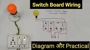 2Switch 1Socket 1Holder Connection Wiring | Switch Board Connection in Hindi @ElectricalYogi
