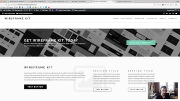Wireframe Kit -  Footer