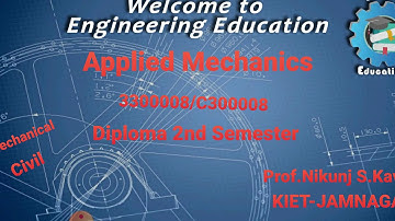 Applied Mechanics (AM) || Lecture 7 | gtu mock test | 3300008 | C300008 | diploma gujarati