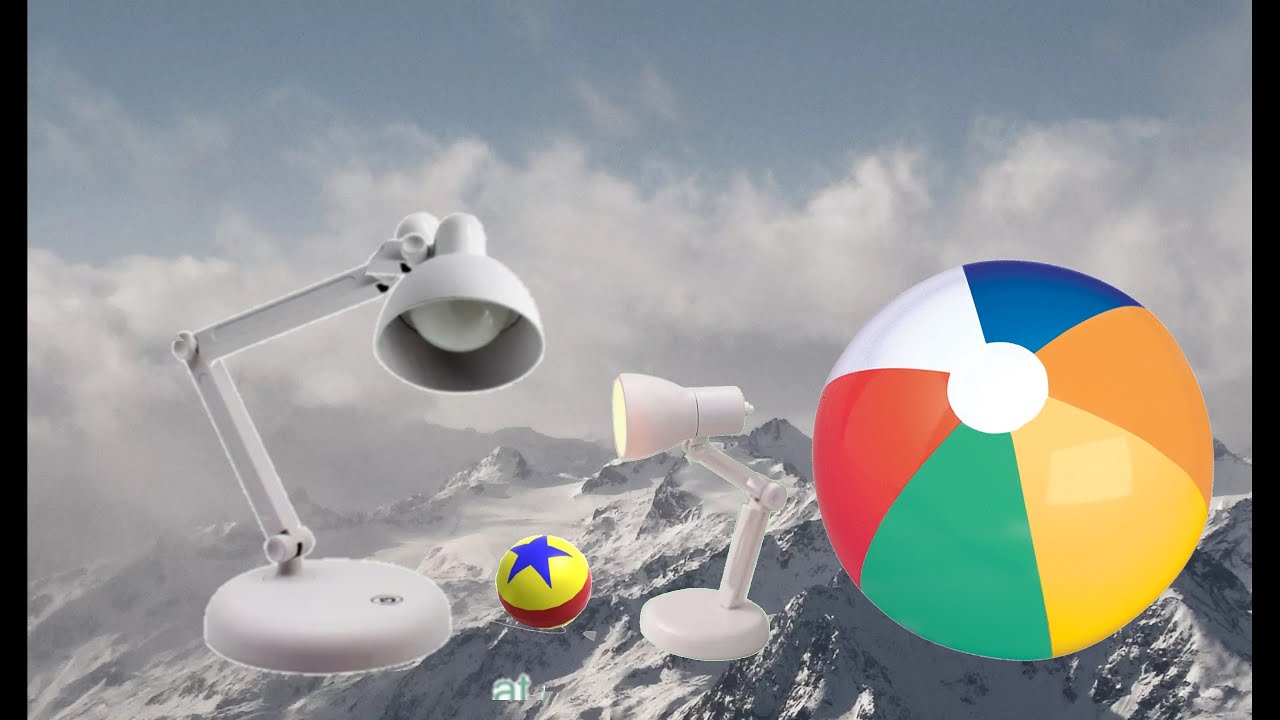 Pixar logo Luxo jr Luxo jr's dad - YouTube