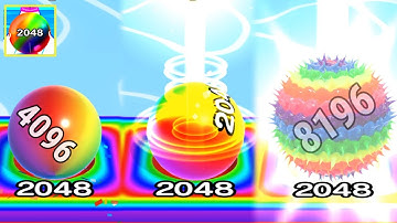Satisfying mobile game video ball run 2048 -ball run infinity gameplay walkthrough part 2