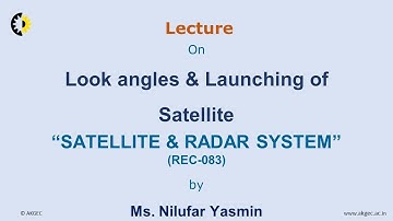 SATELLITE & RADAR SYSTEM LECTURE 03 