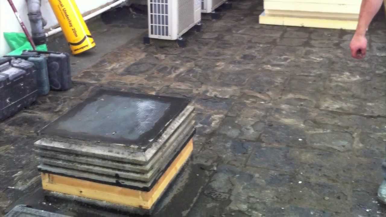 New Flat Roof Over Insulation With Promenade Tiles Camden Nw3 - Youtube