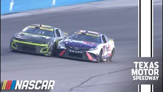 William Byron spins Denny Hamlin out at Texas Motor Speedway