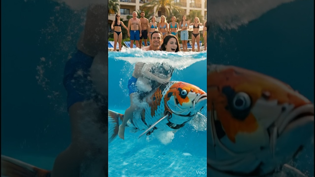 Swimming with robot fish | ai robot 