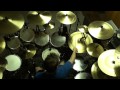 Drumming along to &quot;Between the Wheels&quot; by Rush (top view)