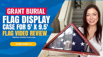 Grant Burial Flag Display Case for 5