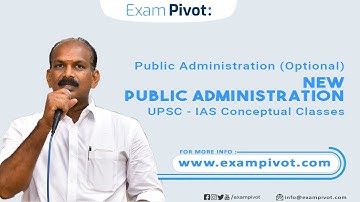 New Public Administration | Public Administration (Optional) by Dr. Shiva. Sivakumar