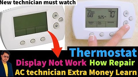 Package Unit Honeywell thermostat Display not work then how repair Learn practically Video Hindi me