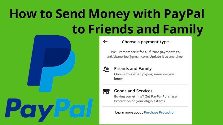 How to send payment through paypal friends and family