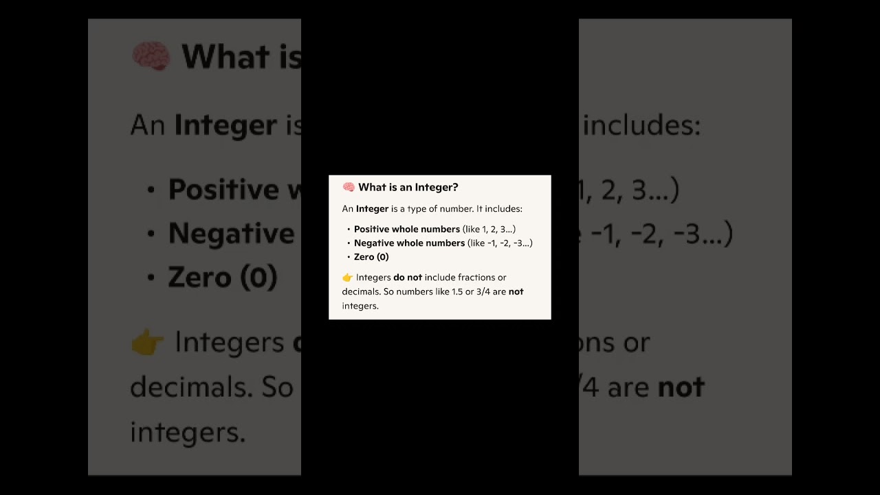 Class 6 maths chapter 1 | integers | what are integers 