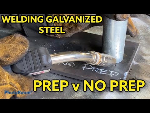 MIG GMAW Welding Galvanized Steel. Prep v No Prep.