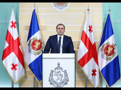 შინაგან საქმეთა მინისტრის მოადგილის - ვლადიმერ ბორცვაძის ბრიფინგი